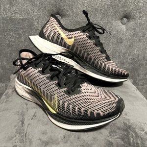 Nike Women's Zoom Pegasus Turbo 2 Running Shoe, Black/Gold/Plum 8.5